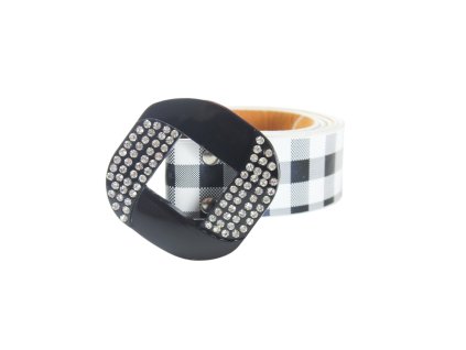 Dây lưng da mặt to đính đá