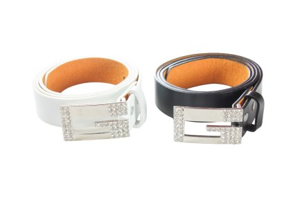 Dây lưng da mặt chữ G đính đá