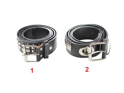 Dây lưng da đen gắn đinh