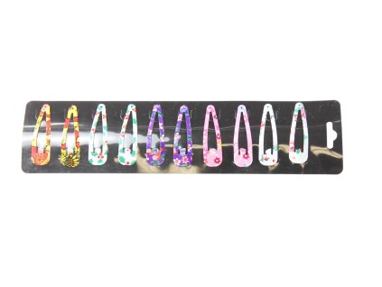 Sponky na vlasy 5cm sada 10ks (Balení 12 sad)