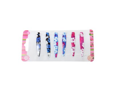 Cặp ghim hoa bộ 6ks vỉ nhựa trong túi bóng treo (bịch: 12 vỉ)