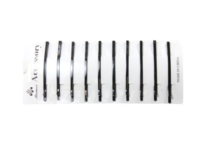Cặp ghim tóc đen bộ 10ks vỉ giấy trong túi bóng treo (bịch: 12 vỉ)
