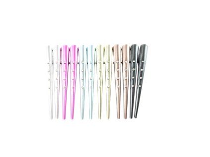 Trâm cài tóc sơn metal đính đá 13cm (bịch: 12ks)