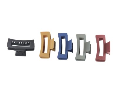 Cặp ngoạm nhựa dẻo 8.5cm chữ nhật vỉ nhựa treo (bịch: 12ks)