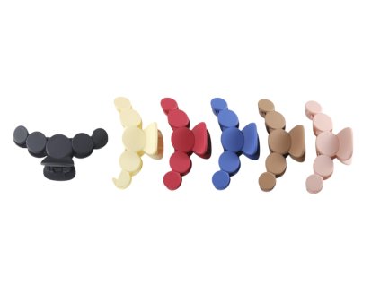Cặp ngoạm nhựa dẻo 9cm hình kẹo hồ lô vỉ nhựa treo (bịch: 12ks)