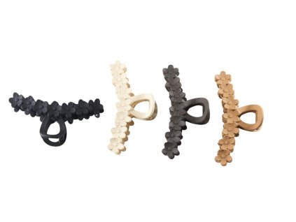 Cặp ngoạm nhựa dẻo 11cm hình hàng hoa vỉ nhựa treo (bịch: 12ks)