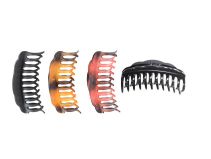 Cặp ngoạm nhựa bóng nhiều răng 13cm vỉ nhựa treo (bịch: 12ks)