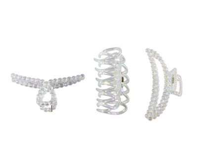 Cặp ngoạm nhựa 9cm trắng trong vỉ nhựa treo (bịch: 12ks)