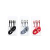 Dây nạp điện thoại đa năng cổng USB-A ra 3 đầu các loại 1m 3A (bịch: 10ks)