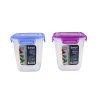 Hộp nhựa đựng đồ ăn vuông cao nắp màu 1075ml