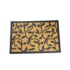 Thảm chùi chân cói viền cao su chữ nhật 40x60cm lá