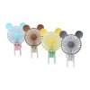 Quạt điện cầm tay gấp hình chó đèn sáng cắm nạp USB