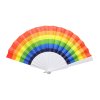 Quạt vải nan nhựa cầu vồng (bịch: 24ks)