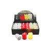 Nến điện màu đèn trắng 4.5x3.5cm (bịch: 24ks)