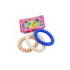 Dây buộc tóc lò xo vỉ giấy treo 3ks mix màu (bịch: 25 vỉ 3 gam màu)