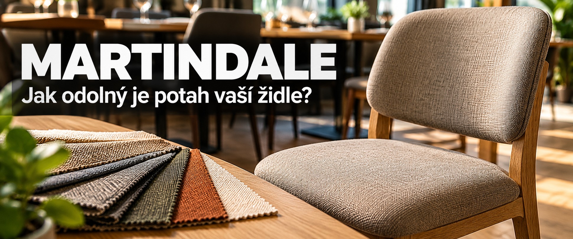 Potahy židlí do zátěžového provozu: co znamená Martindale