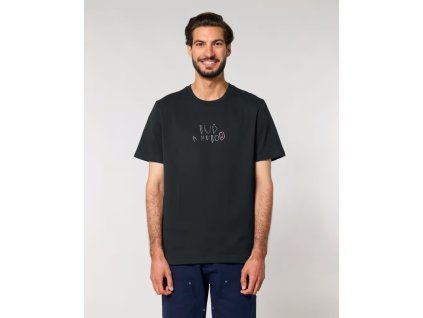 Unisex černé tričko vel. L
