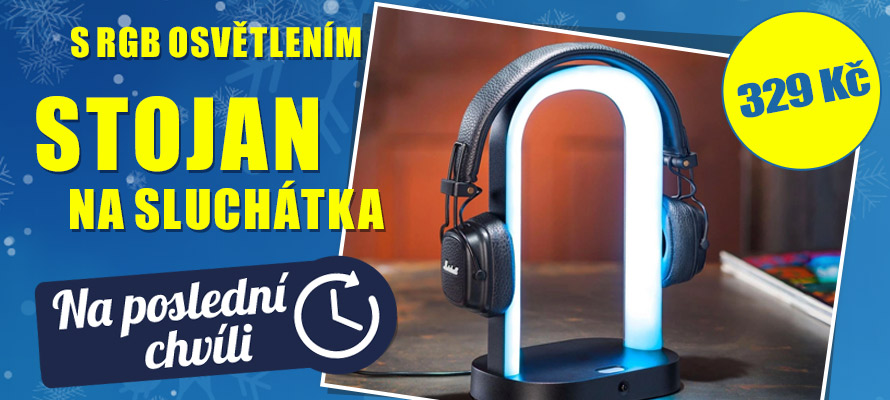Stojan na sluchátka s RGB osvětlením