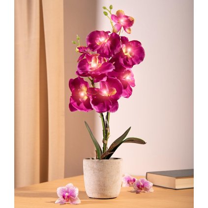 LED Umělá orchidej