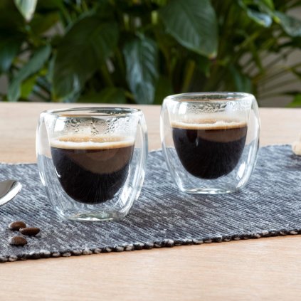 Dvoustěnná sklenice Espresso, 80 ml, 2 ks