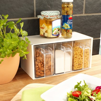 Zásobníky na potraviny, sada 3 ks