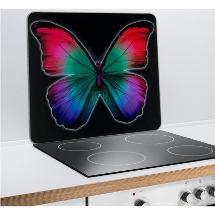Multifunkční skleněná deska Motýl