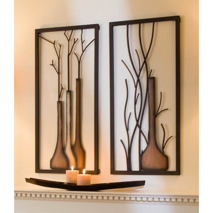 Nástěnné obrazy Vázy, sada 2 ks