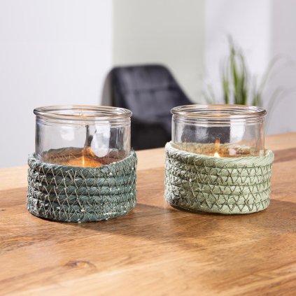 Svícny Rehli, poloviční výplet, sada 2 ks