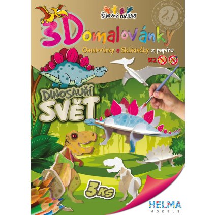 3D Omalovánky, Dinosauří svět