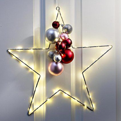 LED Závěsná hvězda Noel