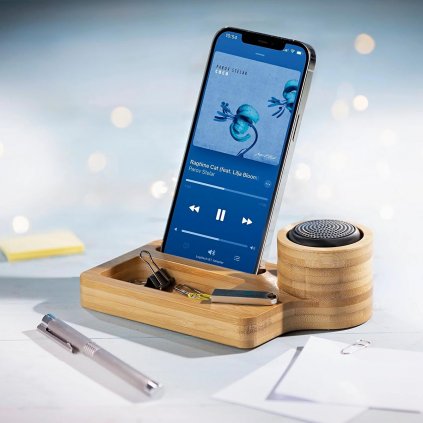 Stolní organizér s Bluetooth reproduktorem