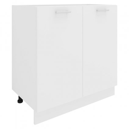Dolní kuchyňská skříňka Esilo, 80 cm, 2 dvířka, bílá