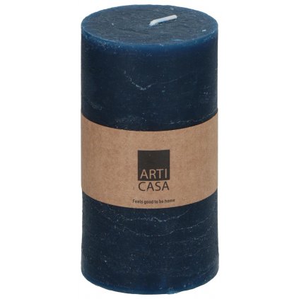 Sloupová svíčka Arti Casa, modrá, 7 x 13 cm