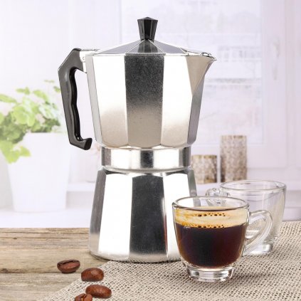 Moka konvička na přípravu espressa, 300 ml