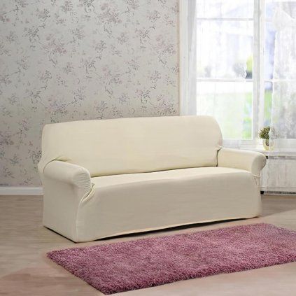 Potah na sedačku 2místný, bílý