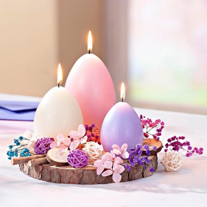 Dekorativní sada se svíčkami Krásné Velikonoce