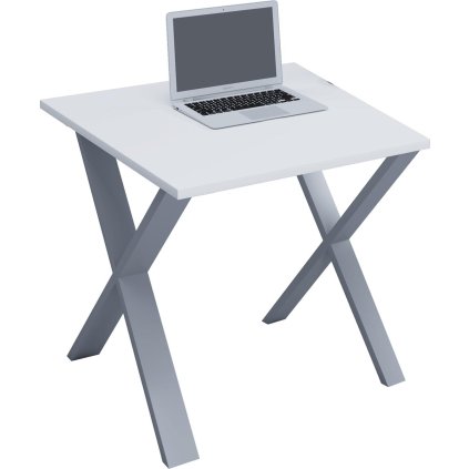 Stůl Lona 80x80 X-nohy, bílý