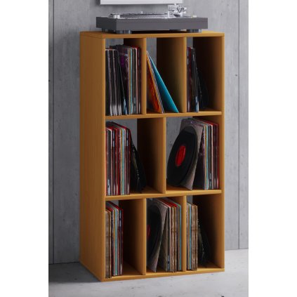 Regál na vinylové desky Schaltino, buk