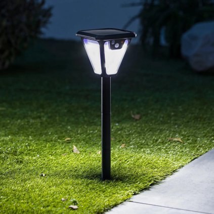 Solární LED lampa 2v1