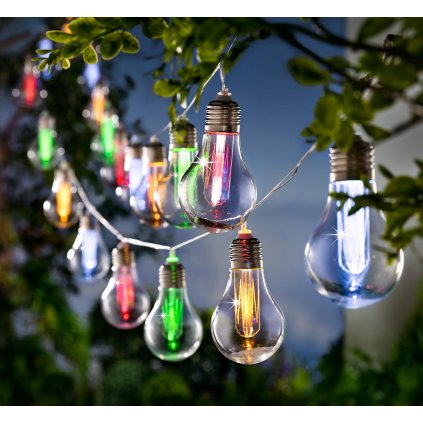 LED světelný řetěz Žárovky, barevné