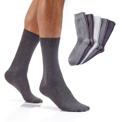 Antibakteriální ponožky se stříbrem, vel. 39-42, 5 párů