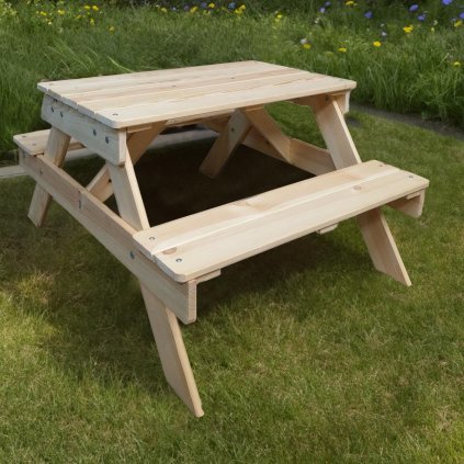 Dětská dřevěná sedací souprava Piknik