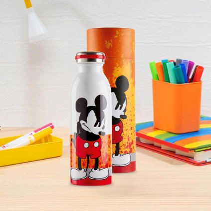 Nerezová láhev Mickey, oranžová