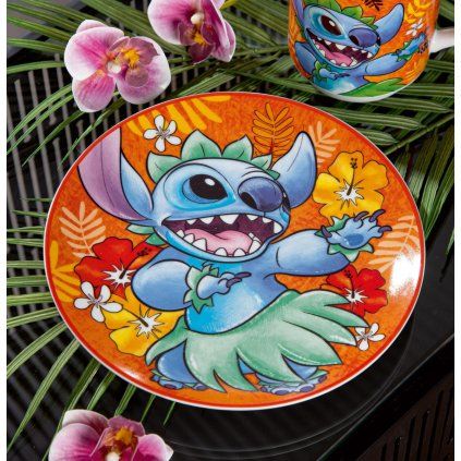 Talíř Stitch, oranžový