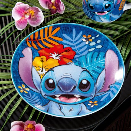 Talíř Stitch, modrý, 2 ks