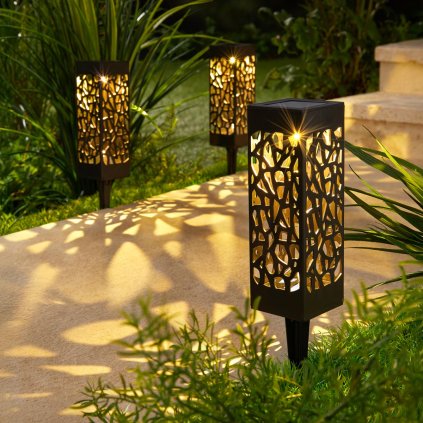 Solární zahradní zápich Ornament, 3 ks