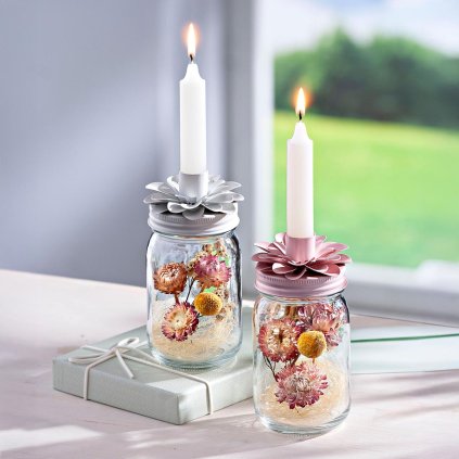 Svícny Flower Sisters, sada 2 ks