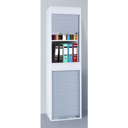 Kancelářská skříň Aktos XL, bílá