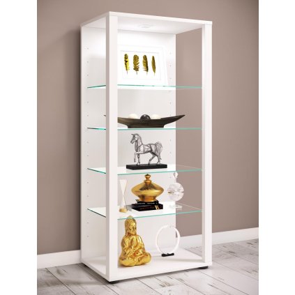 Stojací vitrína Glasol III, bílá