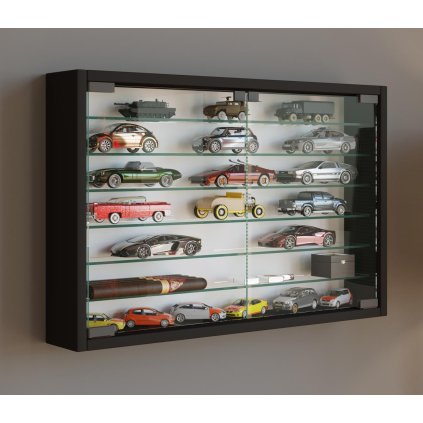 Nástěnná vitrína Mandosa XL, černá